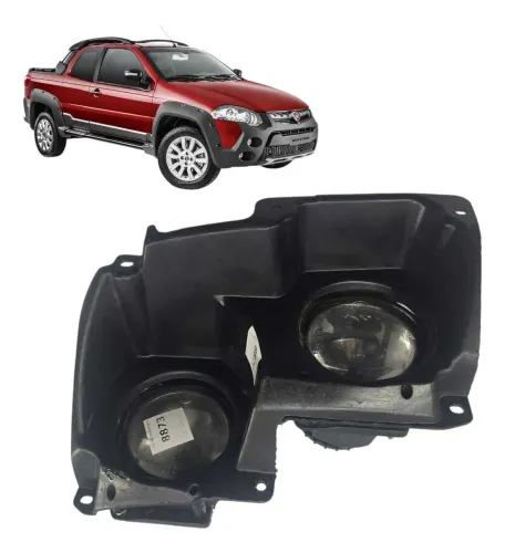 Suporte Com Farol Milha Esquerdo Strada Adventure 2014 A2016 Preto.Original