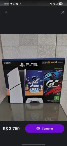 PLAY 5 SLIM 1TB NOVO