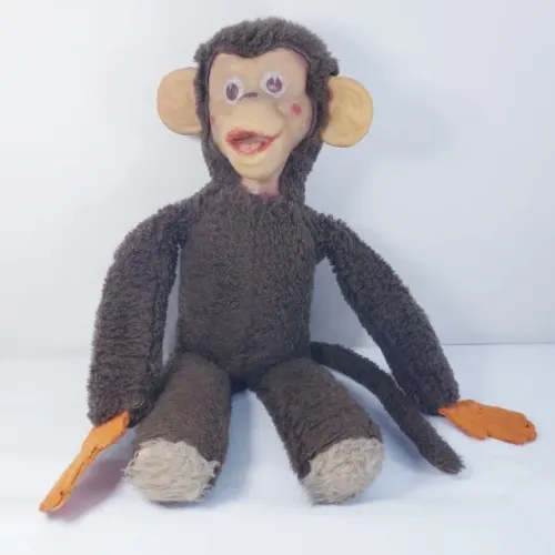 Antigo boneco em pelúcia Macaco fabricado pela Nalle Nil 1980