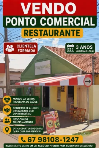 Vendo ponto comercial em pleno funcionamento