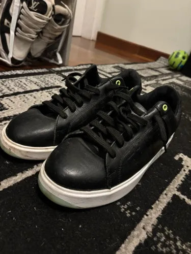 Tênis BALMAIN - PRETO SOLA BRANCA/VERDE holograma