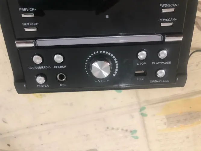 Rádio mini system caixinha caixa DVD som tocador mp3