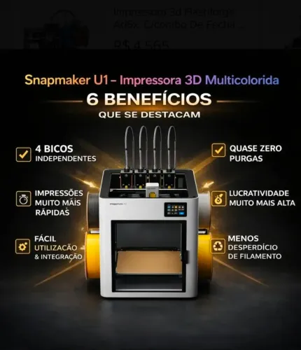 Impressora Snapmaker 3d UI - Aceito troca
