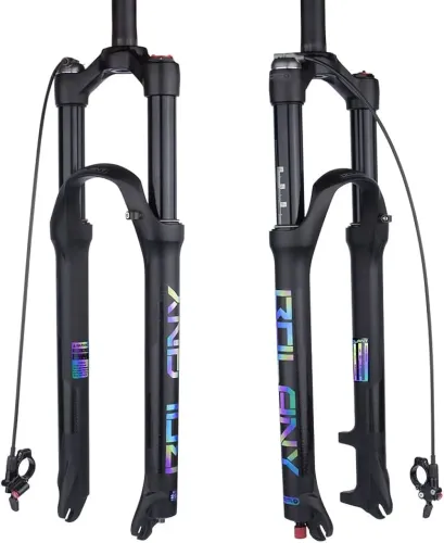 Barbada BOLANY suspensao ar trava guidao MTB 29 1 1/8  Tubo reto + QR 9mm Travel 100mm