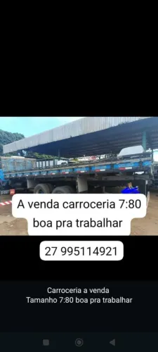 Carroceria 7:80 boa pra trabalhar