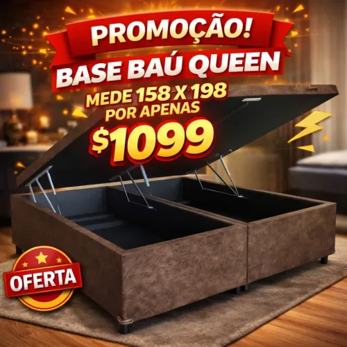 Base baú Queen direto da fábrica