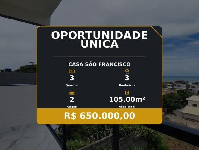 São Francisco: Casa Moderna com Vista para o Mar e Área de Lazer!