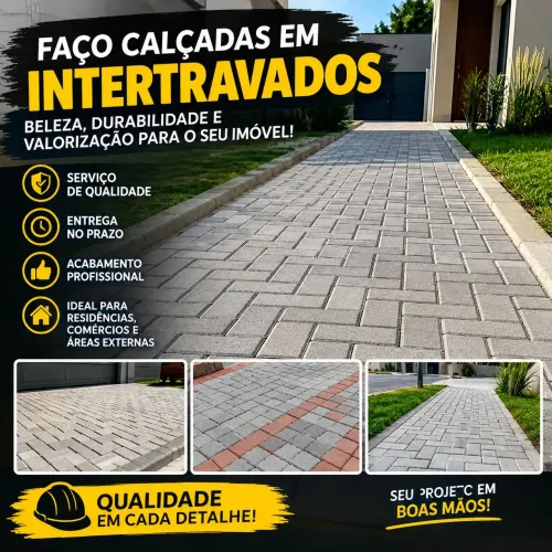 Faço e restauro calçadas com intertravados
