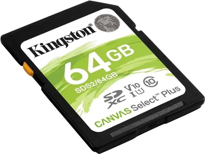 CARTÃO SD 64GB KINGSTON C10 100M SDS2/64GB