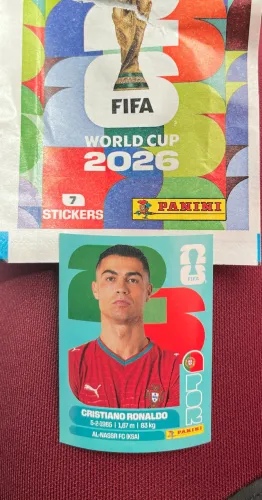 Figurinha CRISTIANO RONALDO original PANINI