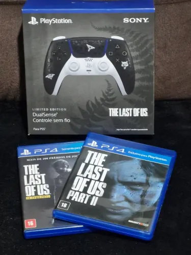 Kit Coleccionador The Last of Us: Crontrol DualSense Edição Limitada + Jogos Parte 1 e 2 (