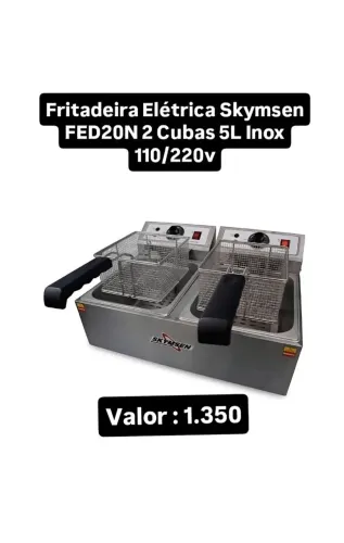 Fritadeira Elétrica 2 cubas