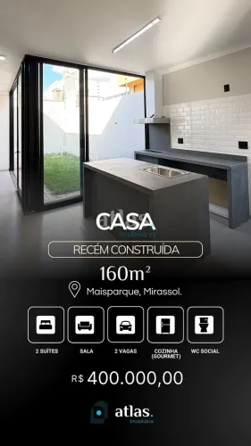 Casa nova em Mirassol, 2 suíte