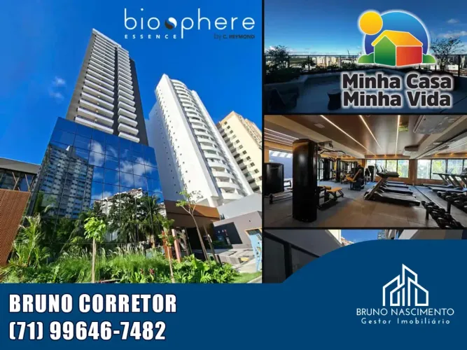 APARTAMENTO QUARTO E SALA COM VARANDA 23M² PARALELA - BIOSPHERE ESSENCE