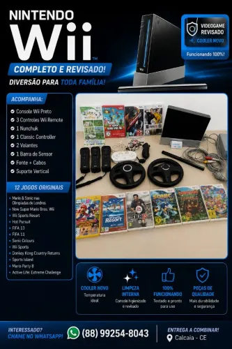 Vídeo game Nintendo wii 
