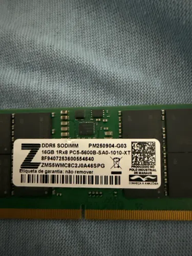 Memória RAM DDR5 16GB 5600MHz para Notebook - Alta Performance