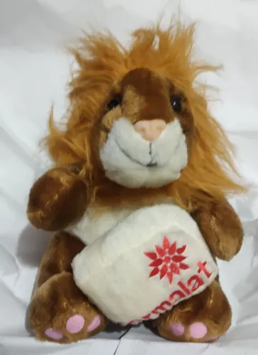 Boneco de pelúcia Parmalat leão ( usado)