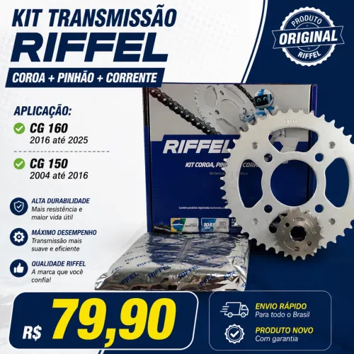 Kit Relação Riffel Original CG 160 E CG 150 Completo