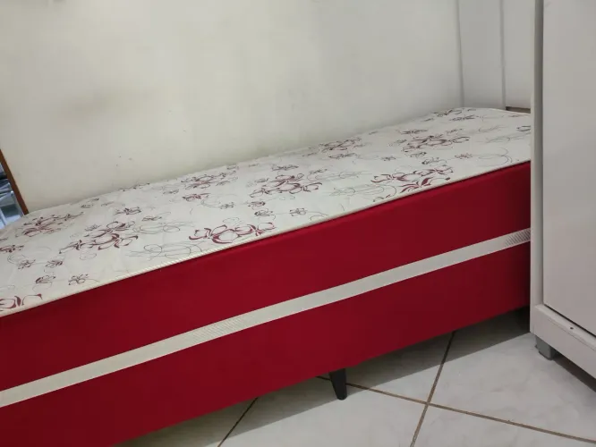 Cama box solteiro de mola 