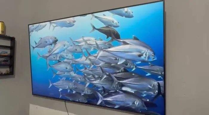 Tv smart 65" polegadas samsung com detalhe