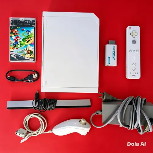 Nintendo Wii com 100 jogos+conversor HDMI
