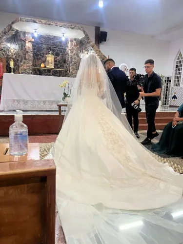 Vestido de Noiva Fernando Peixoto em ótimo estado