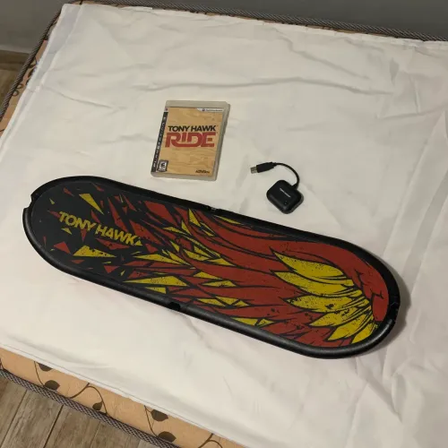 Jogo e Skate Tony Hawk ps3 ride sk8 skatista play 3 wireless acessório original Sony 