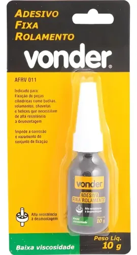 Adesivo Vonder Fixa Rolamento Afrv011 10g Preto