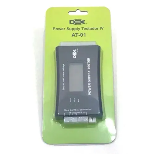 Testador De Fonte Lcd Digital Atx 20 E 24 Pinos AT-01 Dex