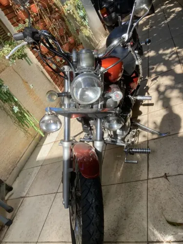   Moto Yamaha Virago XV 535 S Laranja Customizada + peças originais 2001/2001 Ótimo Estado