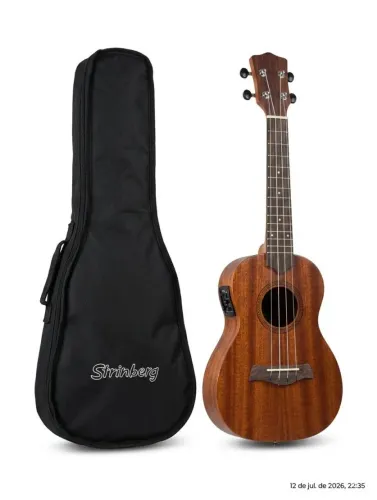 Ukulele Strinberg elétrico (UK06-CE concerto) + capa