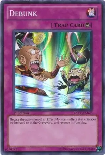 Yugioh!!! Debunk EXVC-EN076 Super Rare