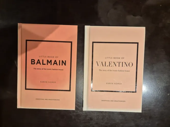 LIVROS DECORATIVOS - LITTLE BOOK OF VALENTINO & BALMAIN (MODA)