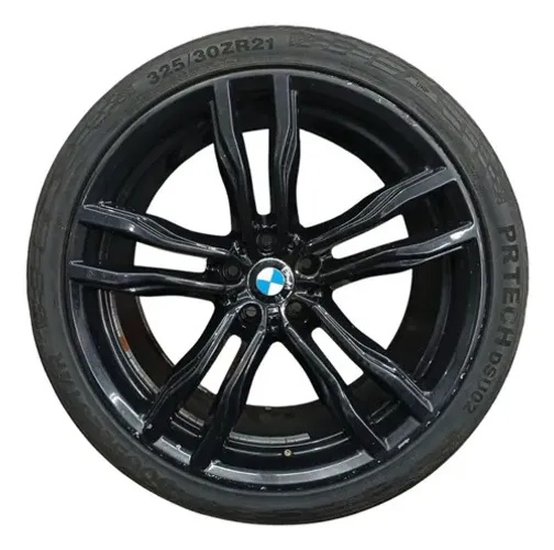 Roda e Pneu Usado Trazeiro Bmw X6 M 2018 Aro 21 335/30 Zr21 Preto
