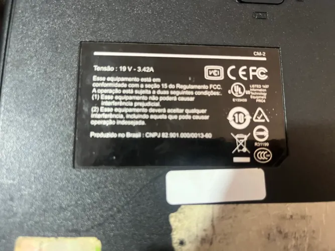Notebook intelbras para peças