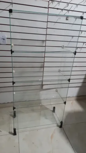 Prateleira de vidro média