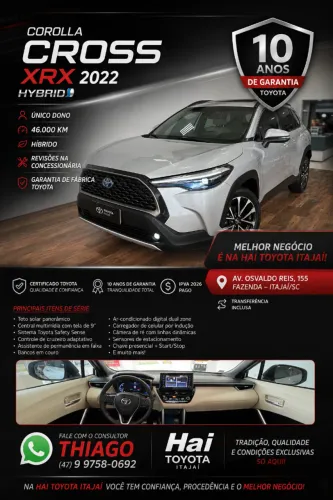 Toyota Corolla Cross SE 1.8 16V Aut. (híbrido) 2022