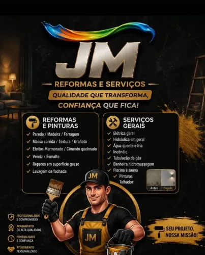 Hidráulica, elétrica e pintura em geral