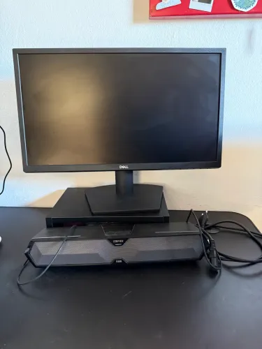 Monitor Dell + Soundbar Edifier