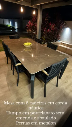Mesa para varanda gourmet 