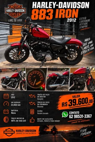 Harley Davidson 883 iron 2012