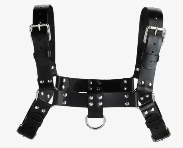 Harness Masculino Arreio Couro Legítimo Peito Busto Homem