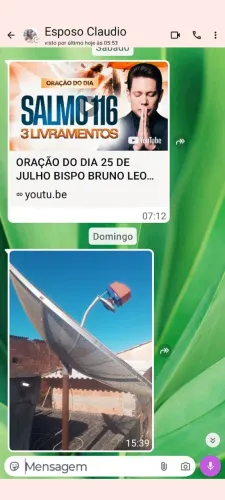 Antena parabólica boas condições de uso não entrego