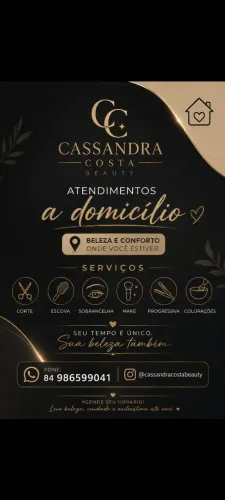 Cassandra Costa , cabeleireira e maquiadora