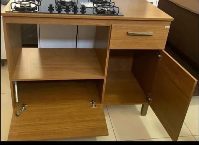 Balcão Para Cooktop C/Espaço para Forno Teresina Novo direto da Fabrica