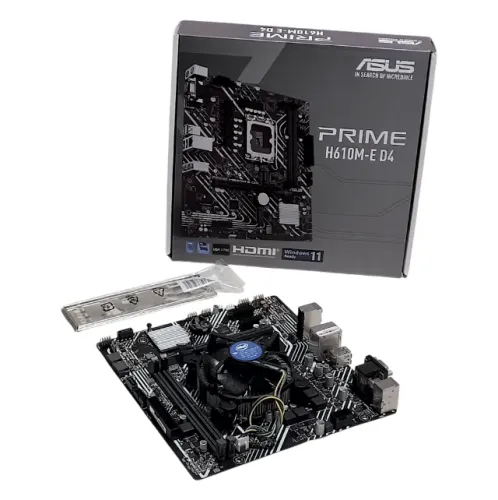 Placa-mãe ASUS Prime H610M-E D4 LGA 1700 DDR4 | Intel 12ª/13ª/14ª geração