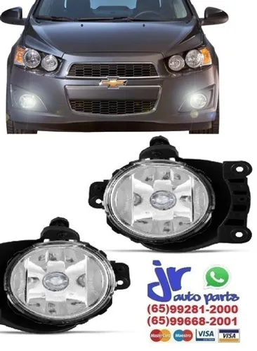 Par Farol Milha Sonic 2011 2012 2013 2014 Auxiliar Neblina