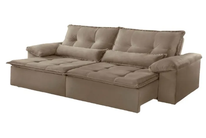 Sala sofá retrátil e reclinavel de 250 cm 