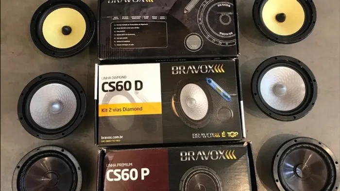 Toda linha de alto falantes bravox Novos com 1 ano de garantia Entregamos