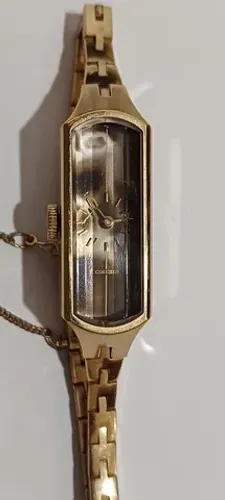 Relogio Seiko Feme Gold Vintage Model 1520-366g Mecanico Ok